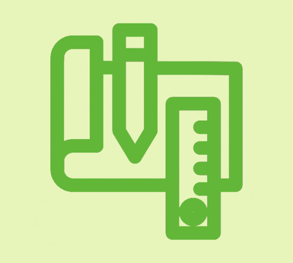 設計図のアイコンの画像